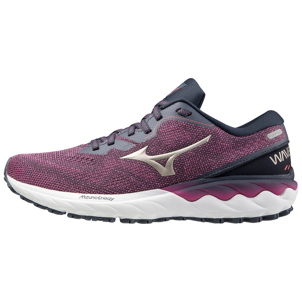 Scarpe Running Mizuno Wave Skyrise 2 Donna - Rosa/Oro/Blu Marino - 14396-JDXW